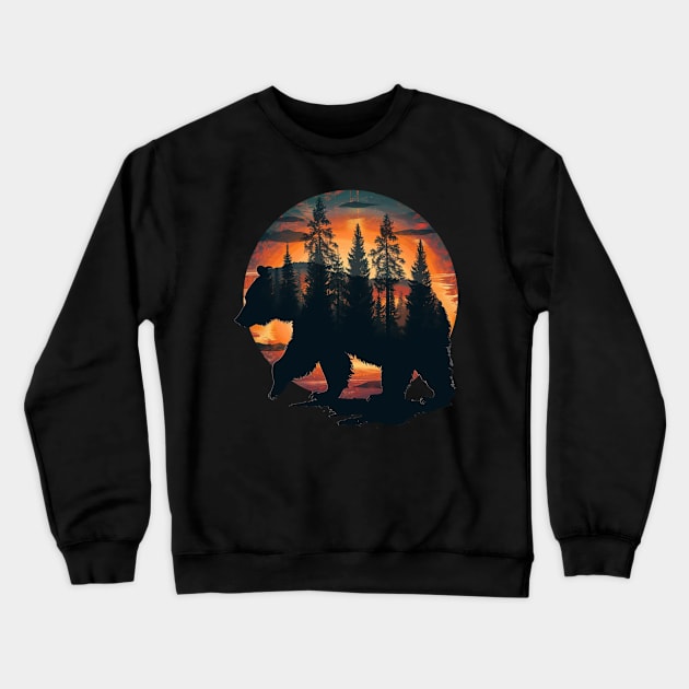 Grizzly Bear Dangers Crewneck Sweatshirt by ElinvanWijland birds